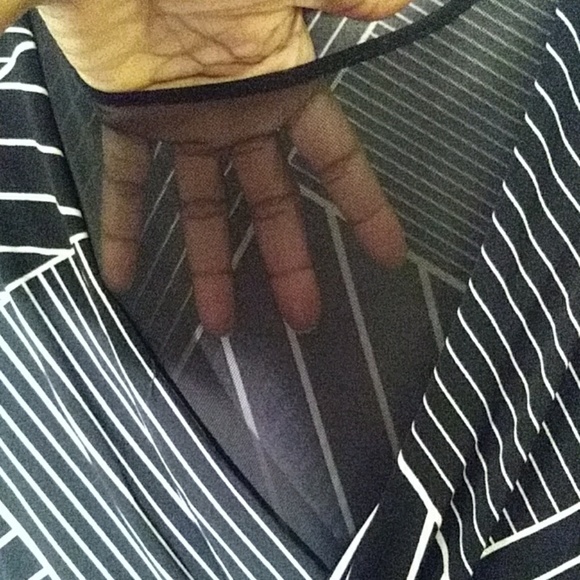 DAISY Fuentes Faux wrap black long sleeve tunic XL - Picture 3 of 8